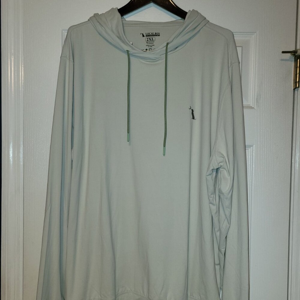 Local Boy Outfitters Men's Hoodie, Pale Green, 2XL